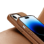 Dux Ducis - Telefoonhoesje geschikt voor Apple iPhone 14 Pro Max - Grit Series - Backcover met Magneet ring - Bruin
