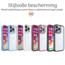 Hoozey - Hoesje geschikt voor Apple iPhone 15 Pro Max - Clear Case - Licht Roze