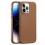 Dux Ducis - Telefoonhoesje geschikt voor Apple iPhone 14 Pro - Grit Series - Backcover met Magneet ring - Bruin