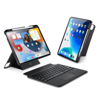 Dux Ducis Dux Ducis - Toetsenbord hoes geschikt voor Apple iPad 10 (2022) - Afneembaar - QWERTY - Tablet toetsenbord met touchpad - Zwart