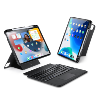 Dux Ducis Dux Ducis - Toetsenbord hoes geschikt voor Apple iPad Pro 12.9 - Afneembaar - QWERTY - Tablet toetsenbord met touchpad - Zwart