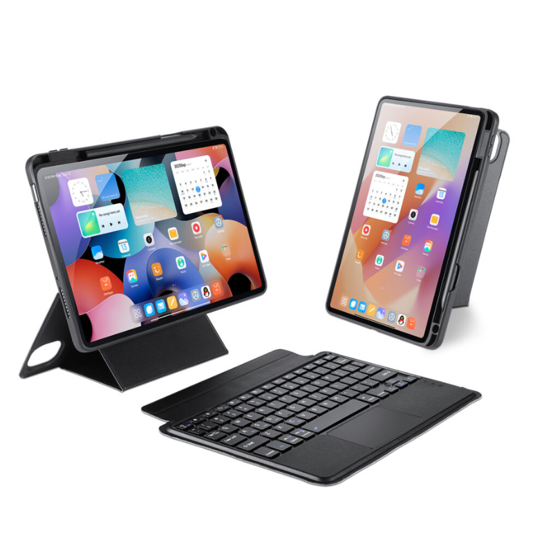 Dux Ducis - Toetsenbord hoes geschikt voor Xiaomi Pad 6/6 Pro - Afneembaar - QWERTY - Tablet toetsenbord met touchpad - Zwart afbeelding