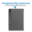 Case2go - Tablet hoes geschikt voor Samsung Galaxy Tab S9 FE Plus (2023) - Tri-fold Case - Met Pencilhouder - Grijs