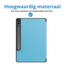 Case2go - Tablet hoes geschikt voor Samsung Galaxy Tab S9 FE (2023) - Tri-fold Case - Met Pencilhouder - Licht Blauw