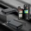 CaseMe - Telefoonhoesje geschikt voor iPhone 15 Pro Max - Back Cover met RFID Pasjeshouder - Zwart