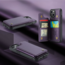 CaseMe - Telefoonhoesje geschikt voor iPhone 15 Pro Max - Back Cover met RFID Pasjeshouder - Paars