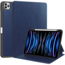 Case2go Case2go - Tablet hoes geschikt voor Apple iPad Pro 11 (2018/2022) /Air 4/5 (2020/2022) - Business Wallet Book Case met Pencilhouder - Auto Wake/Sleep functie - Donker Blauw