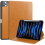 Case2go Case2go - Tablet hoes geschikt voor Apple iPad Pro 11 (2018/2022) /Air 4/5 (2020/2022) - Business Wallet Book Case met Pencilhouder - Auto Wake/Sleep functie - Licht Bruin
