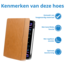 Case2go - Tablet hoes geschikt voor Apple iPad Pro 11 (2018/2022) /Air 4/5 (2020/2022) - Business Wallet Book Case met Pencilhouder - Auto Wake/Sleep functie - Licht Bruin