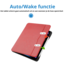 Case2go - Tablet hoes geschikt voor Apple iPad Pro 11 (2018/2022) / Air 4/5 (2020/2022) - Business Wallet Book Case met Pencilhouder - Auto Wake/Sleep functie - Rood