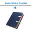 Case2go - Hoes geschikt voor Lenovo Tab P12 (2023) - Business Book Case - Auto Wake/Sleep functie - Opbergvak - Donker Blauw
