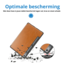Case2go - Hoes geschikt voor Lenovo Tab P12 (2023) - Business Book Case - Auto Wake/Sleep functie - Opbergvak - Licht Bruin