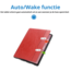 Case2go - Hoes geschikt voor Lenovo Tab P12 (2023) - Business Book Case - Auto Wake/Sleep functie - Opbergvak - Rood