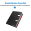 Case2go - Hoes geschikt voor Lenovo Tab P12 (2023) - Business Book Case - Auto Wake/Sleep functie - Opbergvak - Zwart