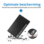 Case2go - Hoes geschikt voor Lenovo Tab P12 (2023) - Business Book Case - Auto Wake/Sleep functie - Opbergvak - Zwart