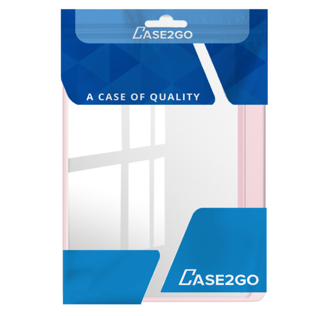 Case2go - Tablet hoes geschikt voor Xiaomi Redmi Pad SE (2023) - Acrylic Trifold case met Pencil houder - Licht Roze