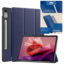 Case2go Tablethoes en Screenprotector geschikt voor Lenovo Tab P12 - Tri-fold hoes met Auto/Wake functie - Blauw