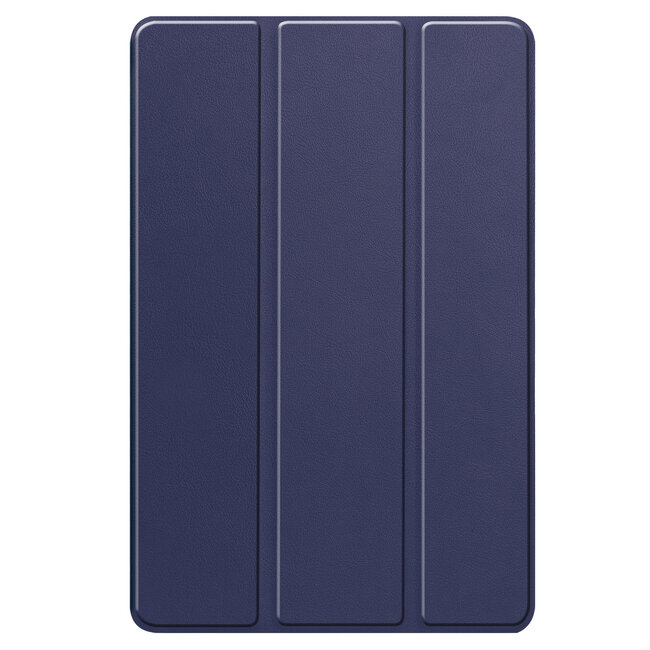 Tablethoes en Screenprotector geschikt voor Lenovo Tab P12 - Tri-fold hoes met Auto/Wake functie - Blauw