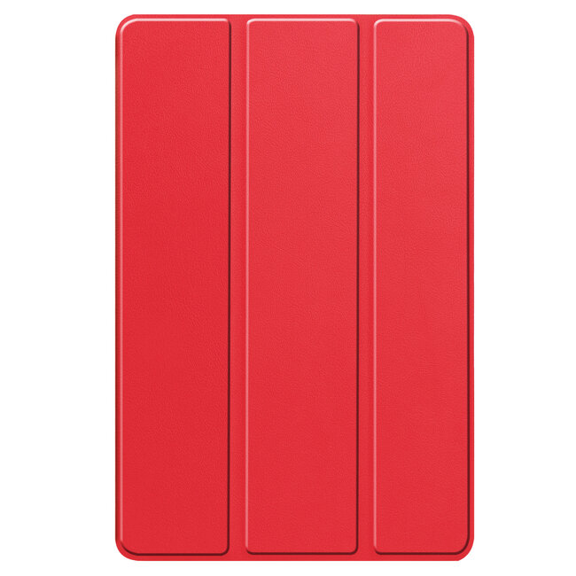 Tablethoes en Screenprotector geschikt voor Lenovo Tab P12 - Tri-fold hoes met Auto/Wake functie - Rood