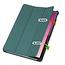 Tablethoes en Screenprotector geschikt voor Lenovo Tab P12 - Tri-fold hoes met Auto/Wake functie - Groen