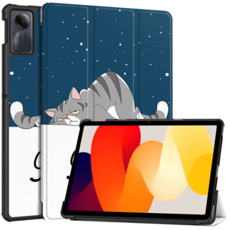 Case2go Case2go - Tablet hoes geschikt voor Xiaomi Redmi SE (2023) - Tri-fold Case - Auto/Wake functie - Good Night