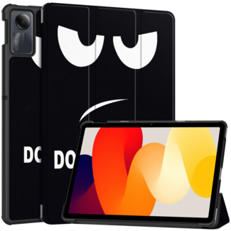 Case2go Case2go - Tablet hoes geschikt voor Xiaomi Redmi Pad SE (2023) - Tri-fold Case - Auto/Wake functie - Don't Touch Me