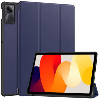 Case2go Case2go - Tablet hoes geschikt voor Xiaomi Redmi SE (2023) - Tri-fold Case - Auto/Wake functie - Donkerblauw