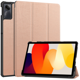 Case2go Case2go - Tablet hoes geschikt voor Xiaomi Redmi Pad SE (2023) - Tri-fold Case - Auto/Wake functie - Rosegoud