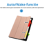 Case2go - Tablet hoes geschikt voor Xiaomi Redmi Pad SE (2023) - Tri-fold Case - Auto/Wake functie - Rosegoud