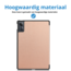 Case2go - Tablet hoes geschikt voor Xiaomi Redmi Pad SE (2023) - Tri-fold Case - Auto/Wake functie - Rosegoud