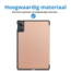 Case2go - Tablet hoes geschikt voor Xiaomi Redmi SE (2023) - Tri-fold Case - Auto/Wake functie - Rosegoud