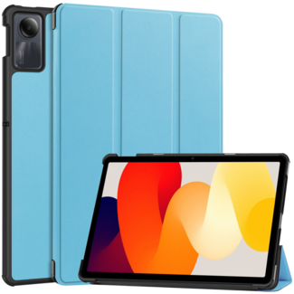 Case2go Case2go - Tablet hoes geschikt voor Xiaomi Redmi SE (2023) - Tri-fold Case - Auto/Wake functie - Lichtblauw