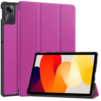 Case2go Case2go - Tablet hoes geschikt voor Xiaomi Redmi SE (2023) - Tri-fold Case - Auto/Wake functie - Paars