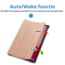 Case2go - Tablet hoes geschikt voor Lenovo Tab M11 - Tri-Fold Book Case - Auto/Wake functie - Rose Gold