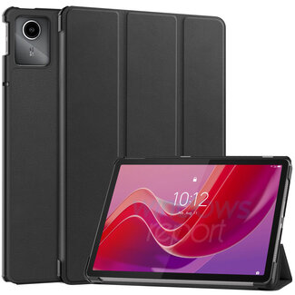 Case2go Case2go - Tablet hoes geschikt voor Lenovo Tab M11 - Tri-Fold Book Case - Auto/Wake functie - Zwart