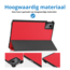 Case2go - Tablet hoes geschikt voor Lenovo Tab M11 - Tri-Fold Book Case - Auto/Wake functie - Rood