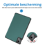 Case2go - Tablet hoes geschikt voor Lenovo Tab M11 - Tri-Fold Book Case - Auto/Wake functie - Donker Groen