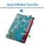 Case2go - Tablet hoes geschikt voor Lenovo Tab M11 - Tri-Fold Book Case - Auto/Wake functie - Witte Bloesem