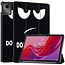 Case2go Case2go - Tablet hoes geschikt voor Lenovo Tab M11 - Tri-Fold Book Case - Auto/Wake functie - Don't Touch Me