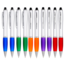 Case2Go - 10 Stuks - Touchpen voor tablet en smartphone - Stylus en Balpen in 1 - Mix van kleuren