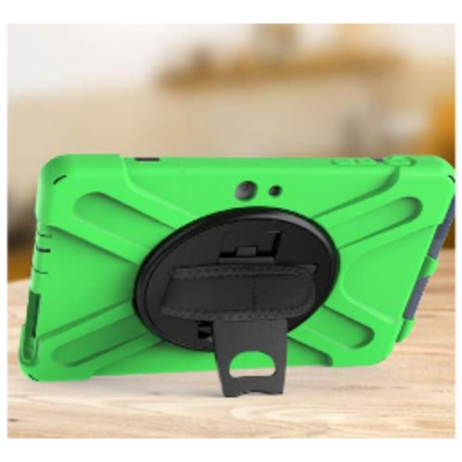 Tablet Hoes geschikt voor Microsoft Surface Pro 3/4/5/6/7 - Hand Strap Armor Case Met Surface Pen Houder - Groen