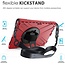 Case2go - Tablet Hoes geschikt voor Microsoft Surface Go / Surface Go 2 - Hand Strap Armor Case Met Surface Pen Houder - Rood