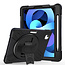 Case2go - Tablethoes geschikt voor iPad Air 10.9 2020/2022 - Hand Strap Armor Case - Zwart