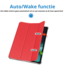 Case2go - Tablet hoes geschikt voor OnePlus Pad (2023) - Tri-fold Case - Auto/Wake functie - Rood