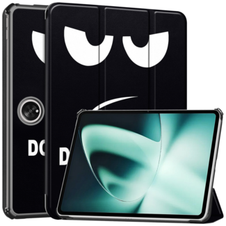 Case2go Case2go - Tablet hoes geschikt voor OnePlus Pad (2023) - Tri-fold Case - Auto/Wake functie - Don't Touch me