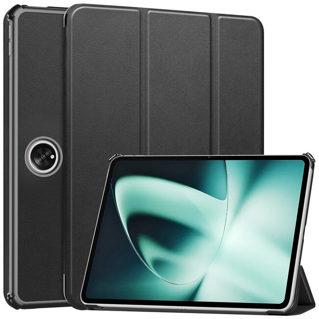 Case2go - Tablet hoes geschikt voor OnePlus Pad (2023) - Tri-fold Case - Auto/Wake functie - Zwart