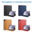 Case2go - Tablet hoes geschikt voor Samsung Galaxy Tab A9 Plus - Business Wallet Book Case - Auto Wake/Sleep functie - Donker Blauw