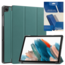 Tablethoes en Screenprotector geschikt voor Samsung Galaxy Tab A9 (2023) - Tri-fold hoes met Auto/Wake functie - Groen