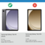 Tablethoes en Screenprotector geschikt voor Samsung Galaxy Tab A9 (2023) - Tri-fold hoes met Auto/Wake functie - Sterrenhemel
