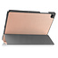 Tablethoes en Screenprotector geschikt voor Samsung Galaxy Tab A9 (2023) - Tri-fold hoes met Auto/Wake functie - Rosé Goud